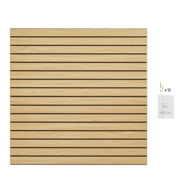 VEVOR Panel za zid s letvicama 1220x1220x18 mm, boja burlywood