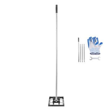 VEVOR Grablje za niveliranje travnjaka 43.1x25.4x214 cm Crne boje