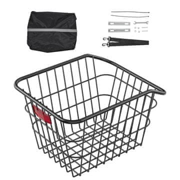 VEVOR Stražnja košara za bicikl 37.5x29x25 cm metalna