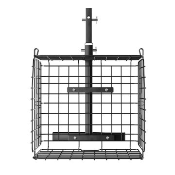 VEVOR Stražnja košara za skuter, sklopiva, metalna žičana, 45x45x39 cm, crna