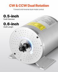 VEVOR Električni bezkoračni DC motor komplet 3000W 72V 4900rpm 134x107x112 mm