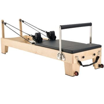 VEVOR Pilates reformer sprava 2380x735x925 mm drvena kućna teretana smeđa