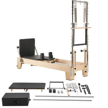 VEVOR Pilates reformer S800-F-B 2400x735x1990 mm drveni