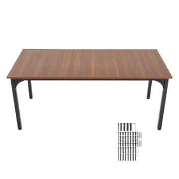 VEVOR Blagovaonski stol 1800x800x750 mm smeđi