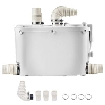 VEVOR Macerator pumpa FLO500-DE Pro 42x14x27 cm Bijela