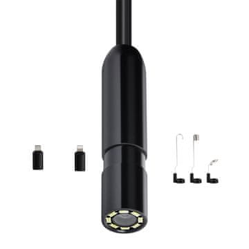 VEVOR Endoskopska kamera SM7 3000x18x10 mm 8 LED svjetala Vodootporna za inspekciju