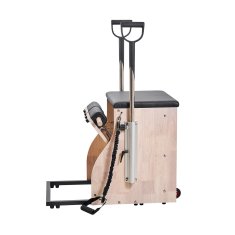 VEVOR Pilates stolica Split-pedal stabilnost combo s ručkama 84x54x73 cm od gumenog drveta