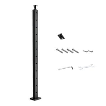 VEVOR Stup za kabelsku ogradu HR-021G 106.7x5x5 cm Crni