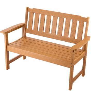 VEVOR Vanjska klupa 128x62x93 cm smeđa