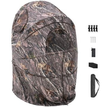 VEVOR Lov za lovački prikrivač za jednu osobu 1130x920x1350 mm Kamuflaža