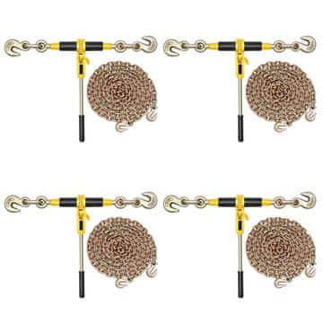 VEVOR Pojas za lanac s mehanizmom 10 mm x 6.1 m 4173 kg radno opterećenje crveni
