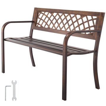 VEVOR Vanjska klupa 116x51x76 cm brončana