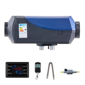 VEVOR Prijenosni dizelski grijač zraka 8KW s daljinskim upravljačem i LCD zaslonom, dimenzije 380x140x175 mm