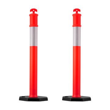 VEVOR Označivači prometa, stupovi 1140 mm, crveni