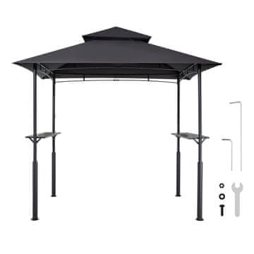 VEVOR Paviljon za roštilj 243x150x250 cm tamnosivi
