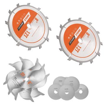 VEVOR Set Dado oštrica promjera 203 mm, 12 zubi, 15.875 mm osovina, fina završna obrada