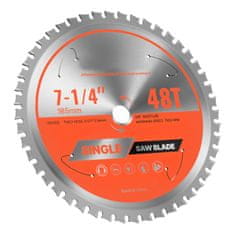 VEVOR Kružna pila list 185x1.8x15.875 mm rezanje metala srebrni
