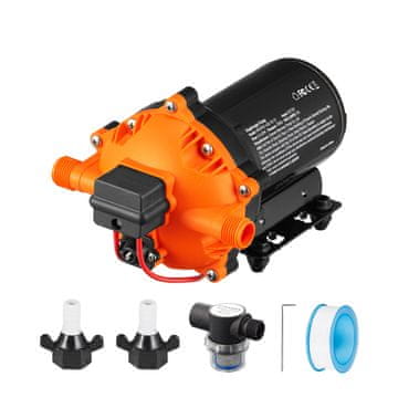 VEVOR Vodena dijafragmatska pumpa NMDP52-G55-70-12 219.2x148x131 mm Crna