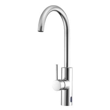 VEVOR Slavina bez dodira s jednom ručkom, automatski senzor pokreta, 104x52x395 mm, srebrna