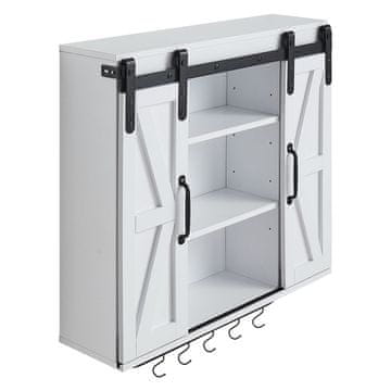 VEVOR Kupaonska zidna ormarić 78x22x77.5 cm Bijela