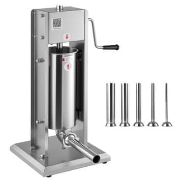 VEVOR Vertikalni ručni punjač za kobasice 490x300x660 mm nehrđajući čelik