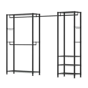 VEVOR Stalak za odjeću 244x38x180.35 cm Crni