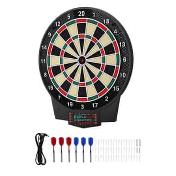 VEVOR Elektronička pikado ploča 570x499x35 mm LCD bodovanje 43 igre 8 igrača