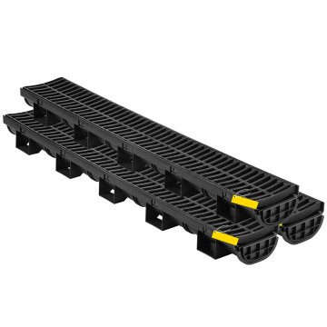 VEVOR Sustav za odvodnju kanala PSG100*45 14.5x8x100 cm Crni