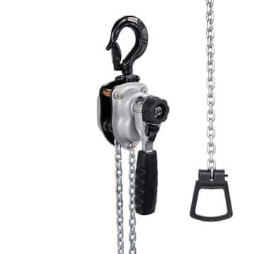 VEVOR Ručno polugasto dizalo s lancem, nosivost 250 kg, dimenzije 275x63x96 mm, lanac 3 m