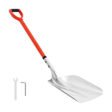 VEVOR Lopata za snijeg 114x35 cm Srebrna