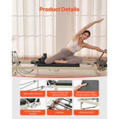 VEVOR Pilates reformer S3003, 2520x620x770 mm, sklopivi