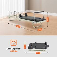 VEVOR Pilates reformer S3003, 2520x620x770 mm, sklopivi