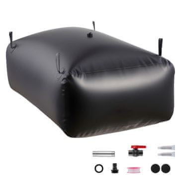 VEVOR Rezervoar za vodu 150x90x46 cm crni sklopivi
