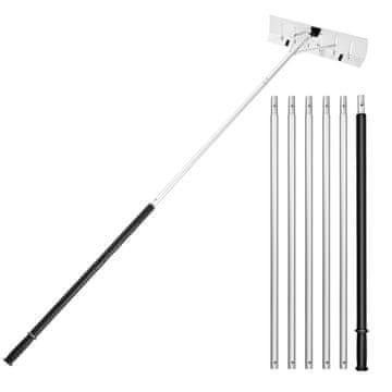 VEVOR Sanjka za snijeg 66 cm aluminijska oštrica 1420-6060x660x160 mm srebrna