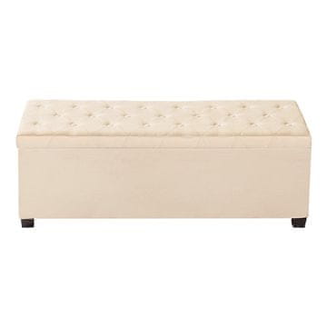 VEVOR Klupa za pohranu Ottoman 1100x400x400 mm Bež