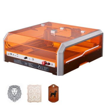 VEVOR Stroj za lasersko graviranje i rezanje 400x400 mm 20W Klasa 1