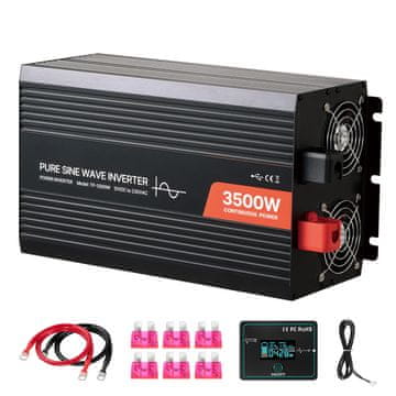 VEVOR Inverter snage TP-3500W 395x200x165 mm Crni