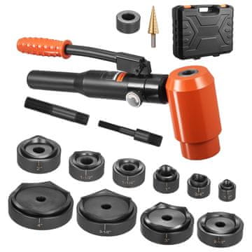 VEVOR Set hidrauličnih udaraljki 420x140x350 mm 12.7 do 101.6 mm Metal