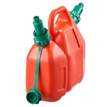 VEVOR Posuda za gorivo 6 L s izljevom i dodatna posuda za ulje 1.9 L 35x15x31 cm crvena