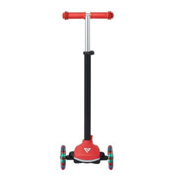 VEVOR Trotinet s 3 kotača 52x25x80 cm Crveni