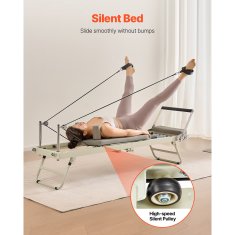 VEVOR Pilates reformer S1002 2080x560x725 mm sklopivi