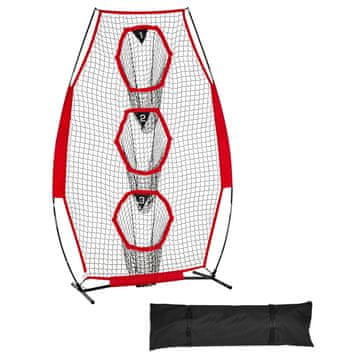 VEVOR Nogometni trener bacajući mrežu 1680x770x2450 mm cilj za trening crni