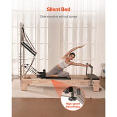 VEVOR Pilates reformer S800-X-B 2430x730x1990 mm drveni