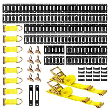 VEVOR Set za pričvršćivanje 8 komada 1.5x1.2x0.6x0.3 m 36 komada metalnih elemenata
