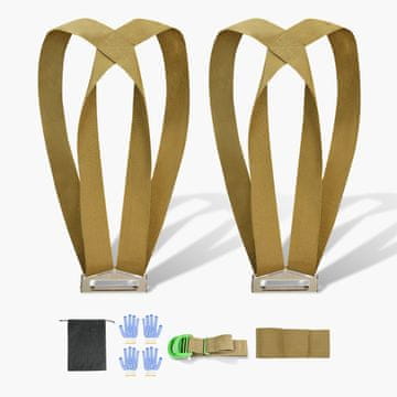 VEVOR Podesivi sustav za podizanje s remenjem za 2 osobe 230x205x155 mm