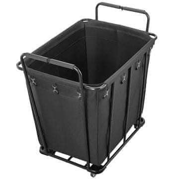 VEVOR Kolica za rublje 92.5x66.5x94.5 cm Crna
