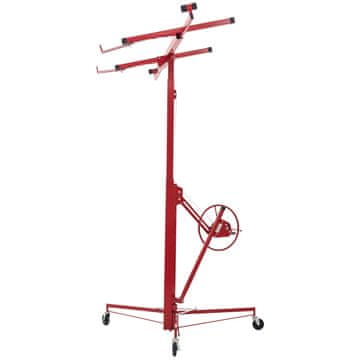 VEVOR Dizalica za gips ploče 3353 mm visina 68 kg nosivost crvena
