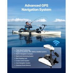 VEVOR Električni trolling motor 25 kg potisak 1245x680x210 mm crni