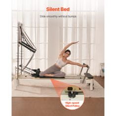 VEVOR Pilates reformer F6001S-B 2450x760x2010 mm za trening snage