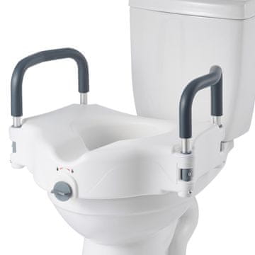 VEVOR Povišeno sjedalo za WC 535x450x330 mm Bijelo